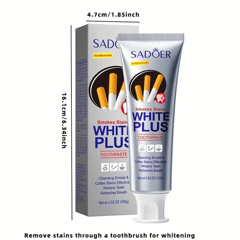 100g Whitening Toothpaste Brightening & Stain Removing Tobacco Stains and Yellow Protect Gums Fresh Breath Whitening Teeth Care