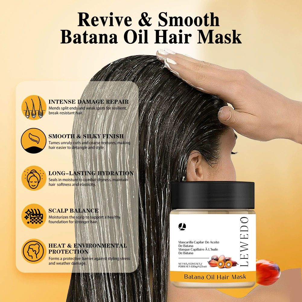 Fast Hair Growth Oil + Cream Africa Crazy Traction Alopecia batana Hair Mask Anti Hair Break Hair Strengthener Hair Loss Treatment Spray Upgrade to the larger-capacity version