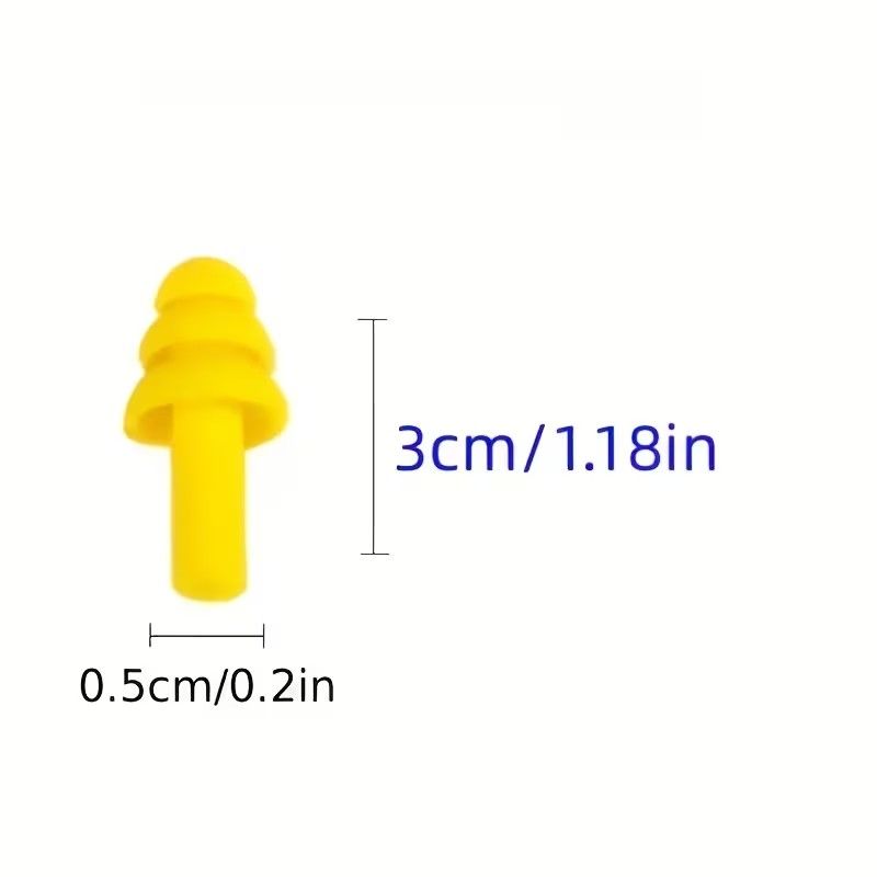 5 Pairs Reusable Christmas Tree Ear Plugs - Anti-Snoring, Swimming, Learning & Sleeping, White TPE Material, Comfortable Fit for All-Day Use, Snoring Device, Holidaythemed Design, Durable Earplugs