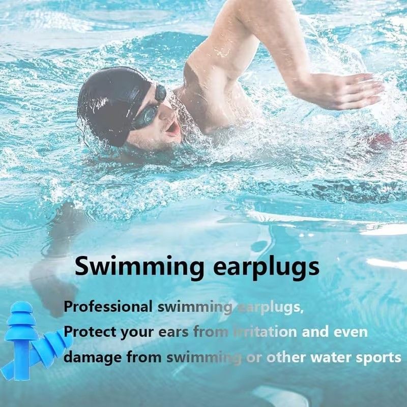 5 Pairs Reusable Christmas Tree Ear Plugs - Anti-Snoring, Swimming, Learning & Sleeping, White TPE Material, Comfortable Fit for All-Day Use, Snoring Device, Holidaythemed Design, Durable Earplugs