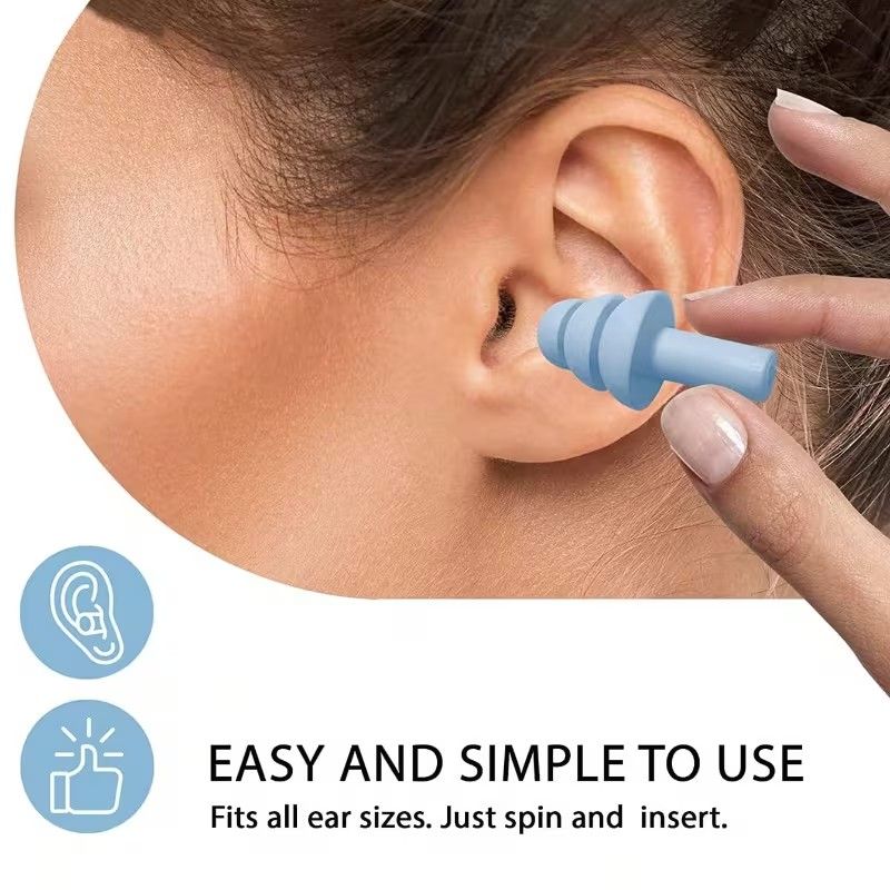 5 Pairs Reusable Christmas Tree Ear Plugs - Anti-Snoring, Swimming, Learning & Sleeping, White TPE Material, Comfortable Fit for All-Day Use, Snoring Device, Holidaythemed Design, Durable Earplugs