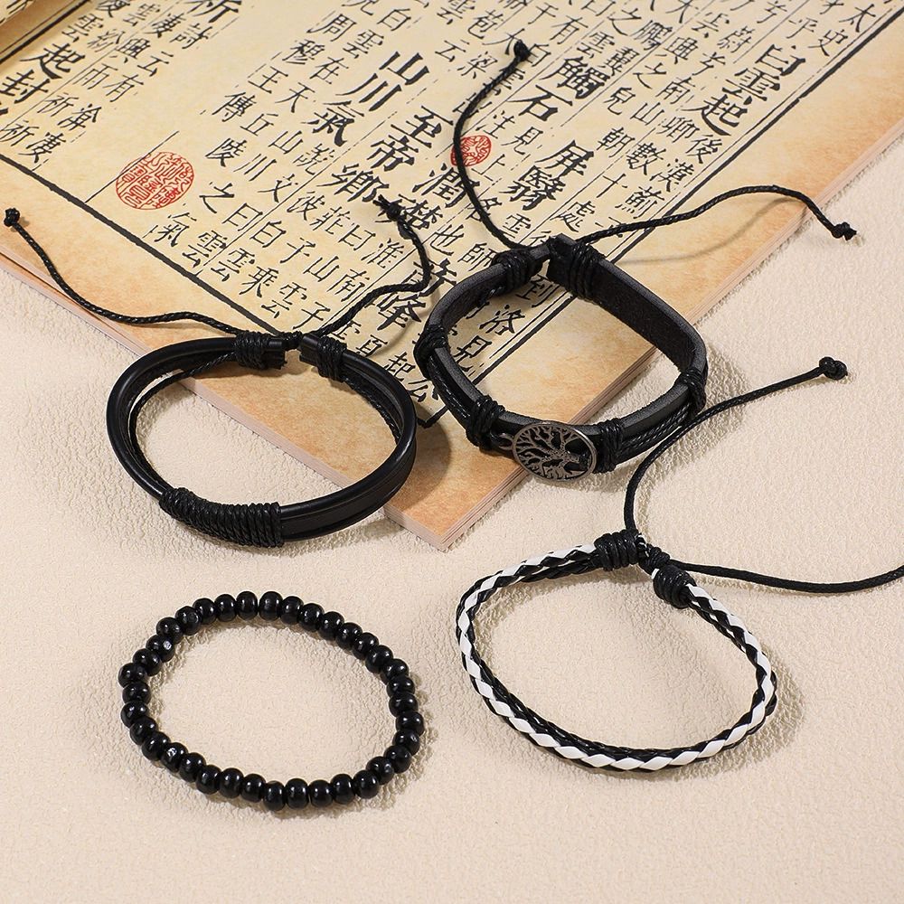 5PCS Set Fashion Mens Sports Watches Man Business Quartz Wristwatch Luxury Leather Bracelet Men Casual Clock Watch