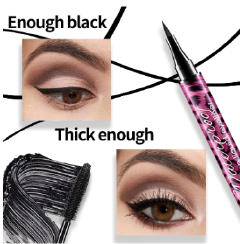 Liquid Eyeliner Pencil 4D Waterproof Mascara Set Cosmetics Eye Liner Thick Curling Mascara Eyebrow Pencil Eyes Makeup