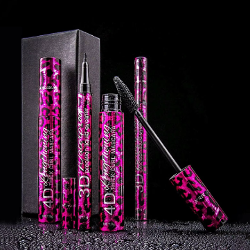 Liquid Eyeliner Pencil 4D Waterproof Mascara Set Cosmetics Eye Liner Thick Curling Mascara Eyebrow Pencil Eyes Makeup