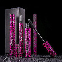 Liquid Eyeliner Pencil 4D Waterproof Mascara Set Cosmetics Eye Liner Thick Curling Mascara Eyebrow Pencil Eyes Makeup