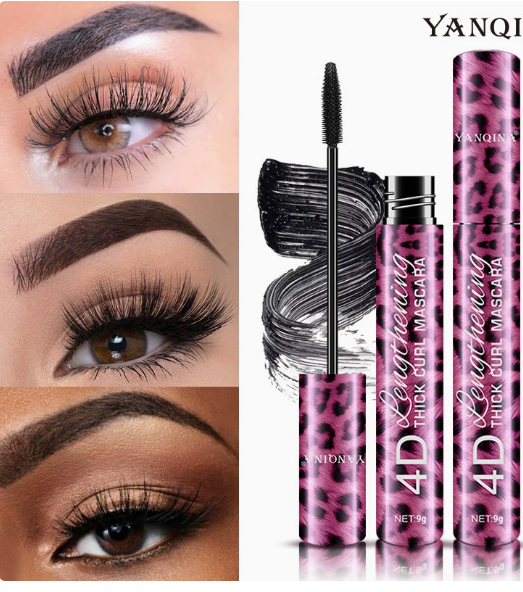 Liquid Eyeliner Pencil 4D Waterproof Mascara Set Cosmetics Eye Liner Thick Curling Mascara Eyebrow Pencil Eyes Makeup