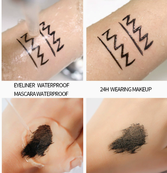 Liquid Eyeliner Pencil 4D Waterproof Mascara Set Cosmetics Eye Liner Thick Curling Mascara Eyebrow Pencil Eyes Makeup