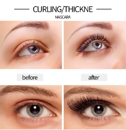 Liquid Eyeliner Pencil 4D Waterproof Mascara Set Cosmetics Eye Liner Thick Curling Mascara Eyebrow Pencil Eyes Makeup