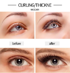 Liquid Eyeliner Pencil 4D Waterproof Mascara Set Cosmetics Eye Liner Thick Curling Mascara Eyebrow Pencil Eyes Makeup
