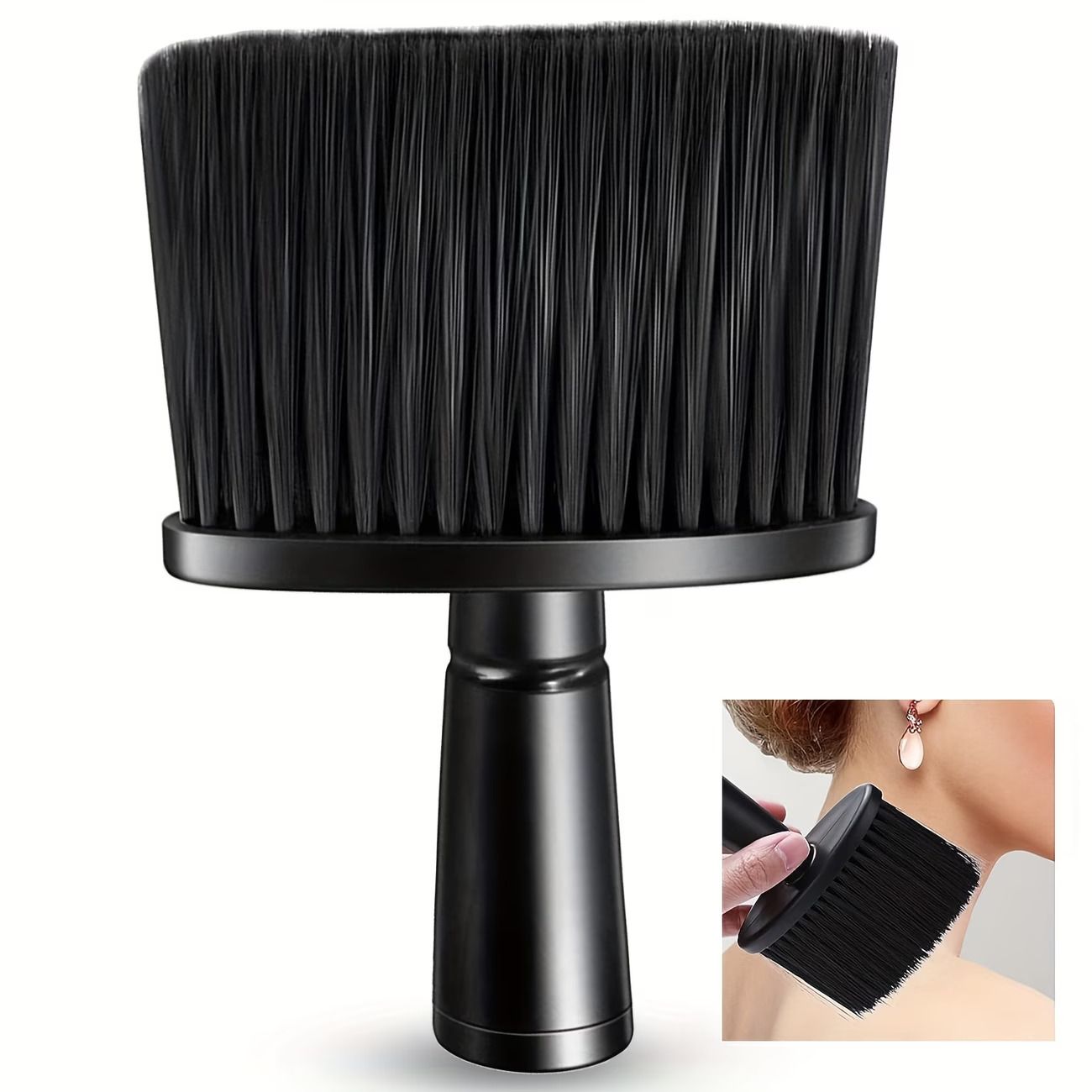 1Pc Barber Brush Neck Duster Brush Hair Cutting Brush Soft Barber Neck Duster Hair Cleaning Dusting Brush Barber Supplies for Brushing off Hair Around Neckline and Ears
