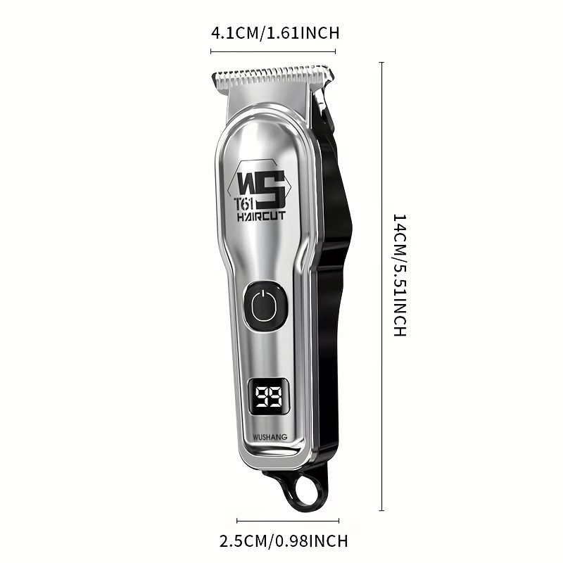 Electric Hair Clipper for Home Use, Electric Hair Trimmer, Carving Clipper, Bald Head Tool, Electric Shaver for Adults, Includes Four Combs, USB Rechargeable, The Perfect Haircut Tool