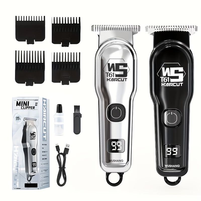 Electric Hair Clipper for Home Use, Electric Hair Trimmer, Carving Clipper, Bald Head Tool, Electric Shaver for Adults, Includes Four Combs, USB Rechargeable, The Perfect Haircut Tool