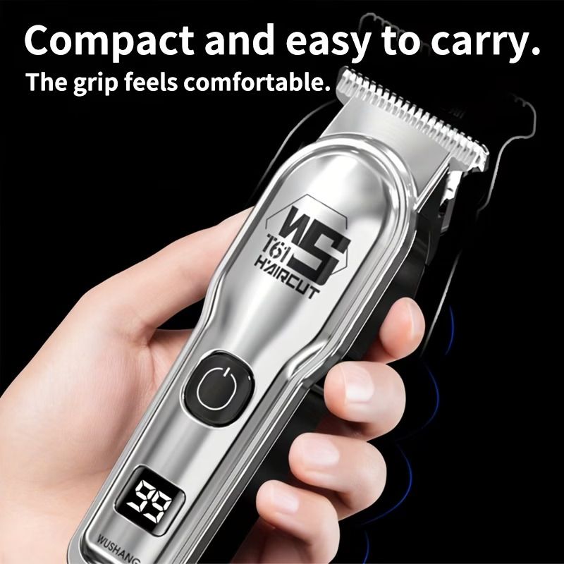 Electric Hair Clipper for Home Use, Electric Hair Trimmer, Carving Clipper, Bald Head Tool, Electric Shaver for Adults, Includes Four Combs, USB Rechargeable, The Perfect Haircut Tool