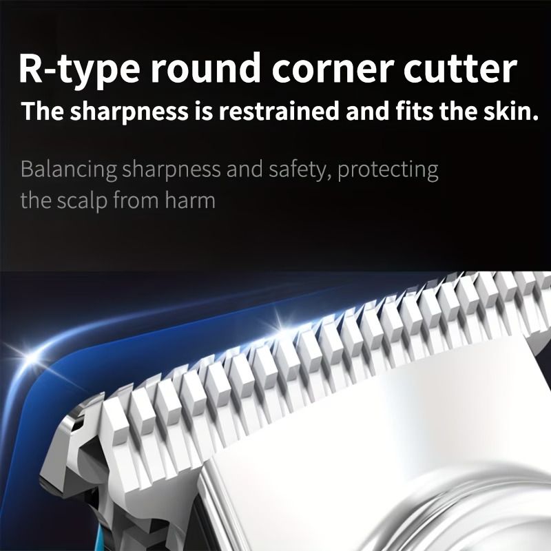 Electric Hair Clipper for Home Use, Electric Hair Trimmer, Carving Clipper, Bald Head Tool, Electric Shaver for Adults, Includes Four Combs, USB Rechargeable, The Perfect Haircut Tool