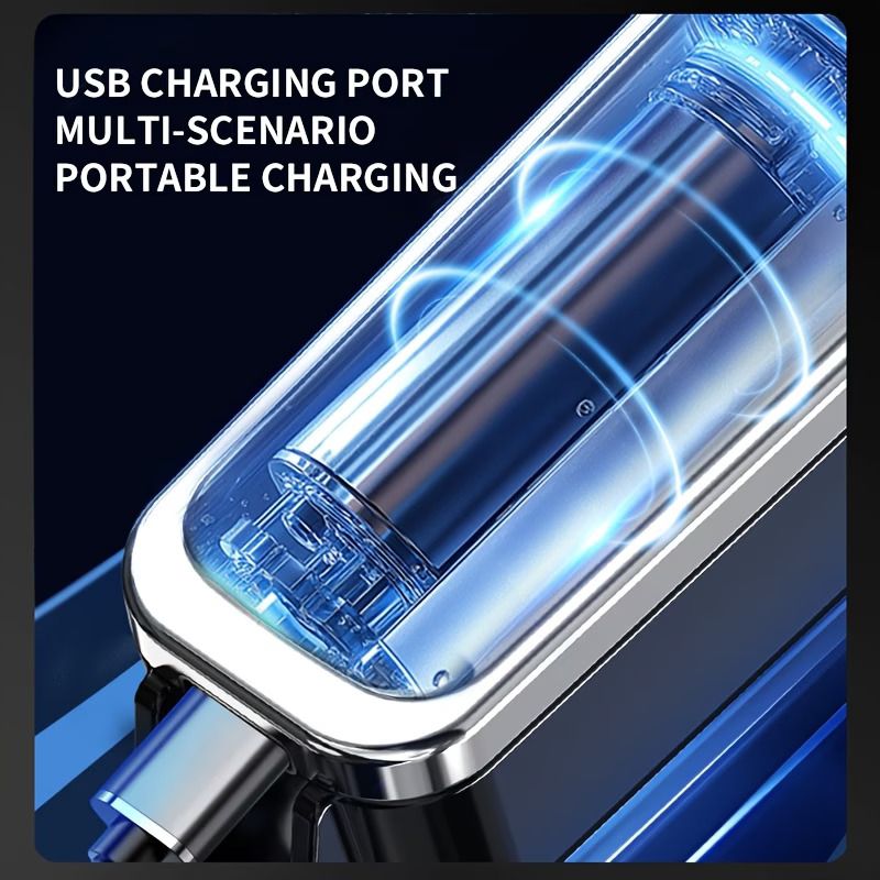 Electric Hair Clipper for Home Use, Electric Hair Trimmer, Carving Clipper, Bald Head Tool, Electric Shaver for Adults, Includes Four Combs, USB Rechargeable, The Perfect Haircut Tool