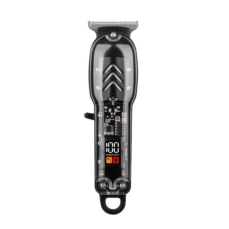 Men's Hair Clipper, Professional Transparent Hair Cutting Kit, Vintage Pompadour Electric Hair Clipper, Electric Grooming Tool, Suitable for Personal or Salon Stylist Use, Gift for Men