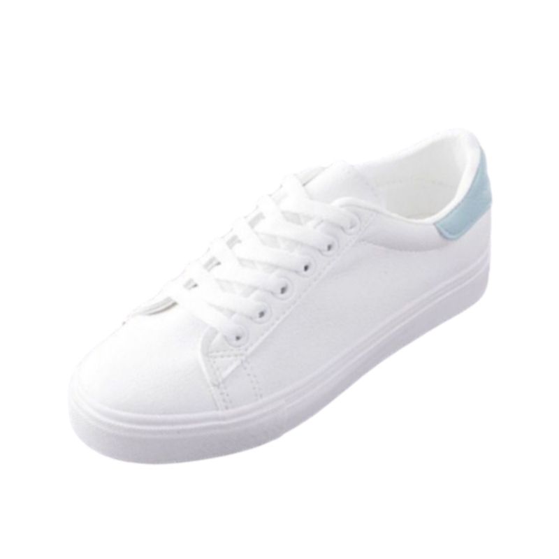 Women's PU artificial leather shoes ladies shoes running shoes girls board shoes athletic shoes flat fashion casual sports shoes white shoes running shoes