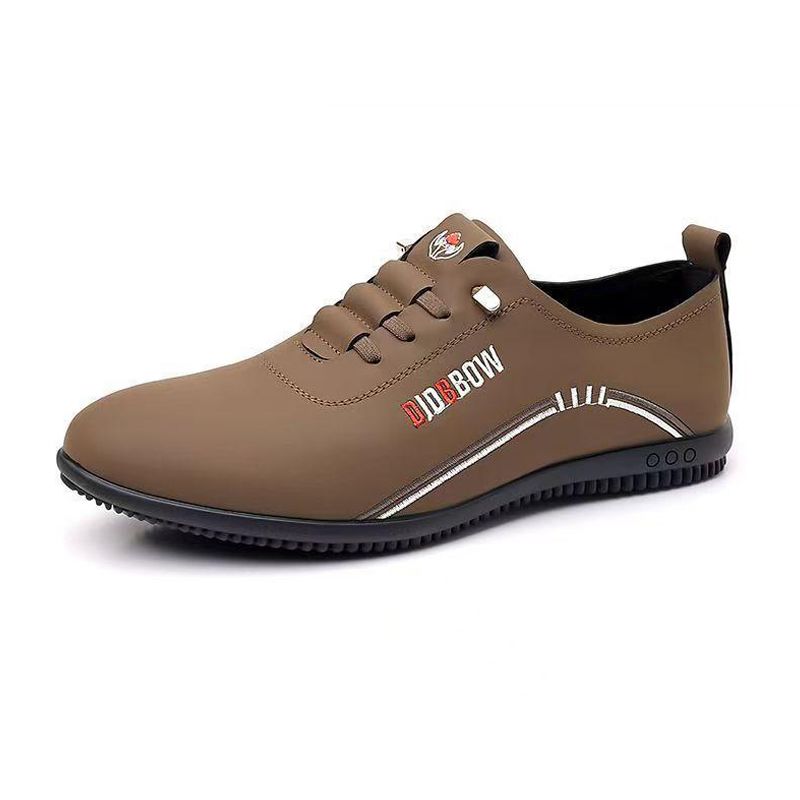 Men's PU Artificial leather shoes business casual shoes boys outdoor light sports shoes fashion students Oxfords walking shoes Daddy single shoes