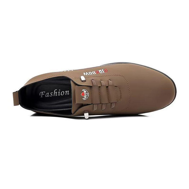 Men's PU Artificial leather shoes business casual shoes boys outdoor light sports shoes fashion students Oxfords walking shoes Daddy single shoes