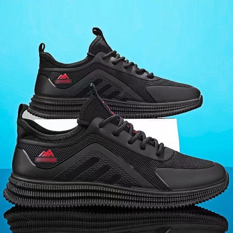Men's shoes mesh sneakers casual shoes flying wove athletic shoes Daddy's driving shoes Student's running shoes Boy's sports shoes