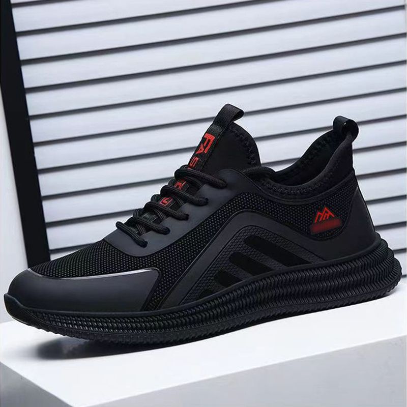 Men's shoes mesh sneakers casual shoes flying wove athletic shoes Daddy's driving shoes Student's running shoes Boy's sports shoes