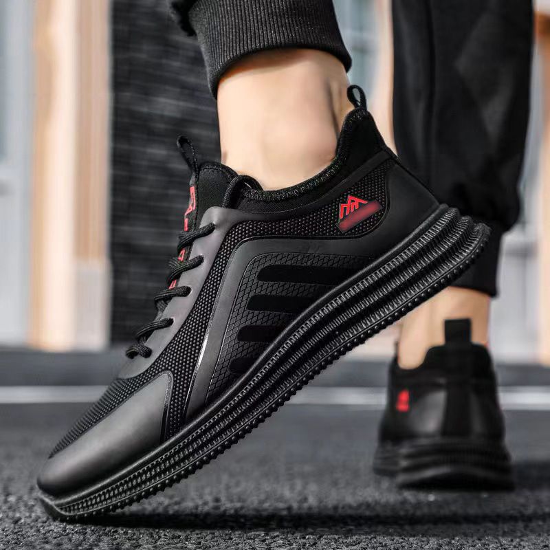 Men's shoes mesh sneakers casual shoes flying wove athletic shoes Daddy's driving shoes Student's running shoes Boy's sports shoes