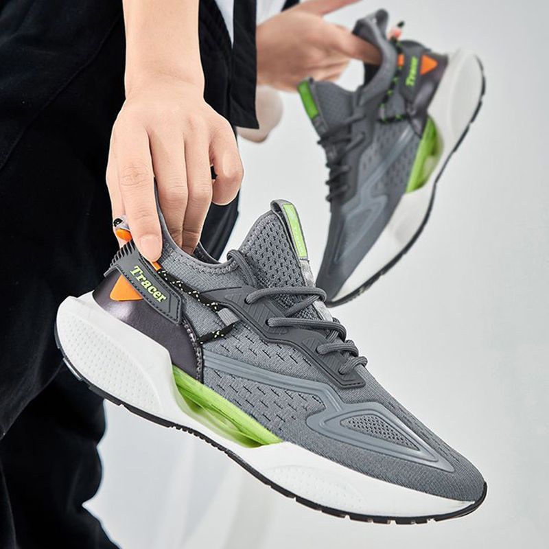 Men's shoes mesh sneakers casual shoes boy's sports shoes flying wove athletic shoes Daddy's driving shoes Student's running shoes