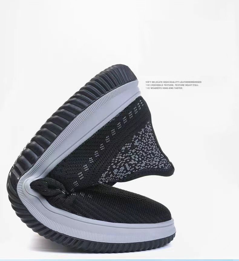 Men's fly weaving shoes Boys sports breathable comfortable sneakers Students casual men's shoes running shoe athletic driving shoes