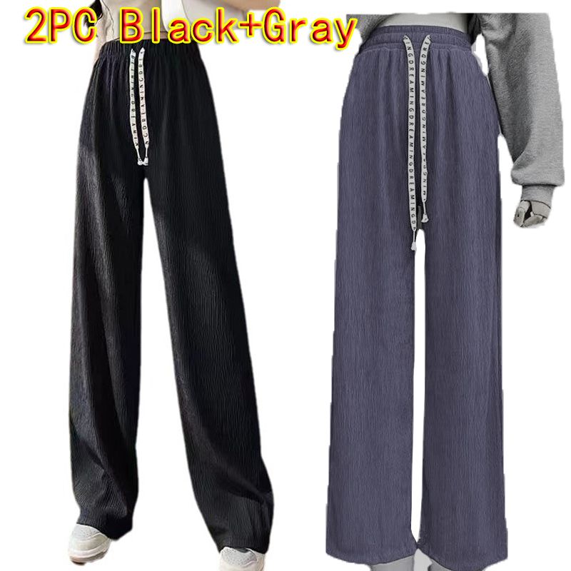 Thor Summer women's clothes thin pants students clothing girls loose straight leg sweatpants trousers ladise long casual sports pants