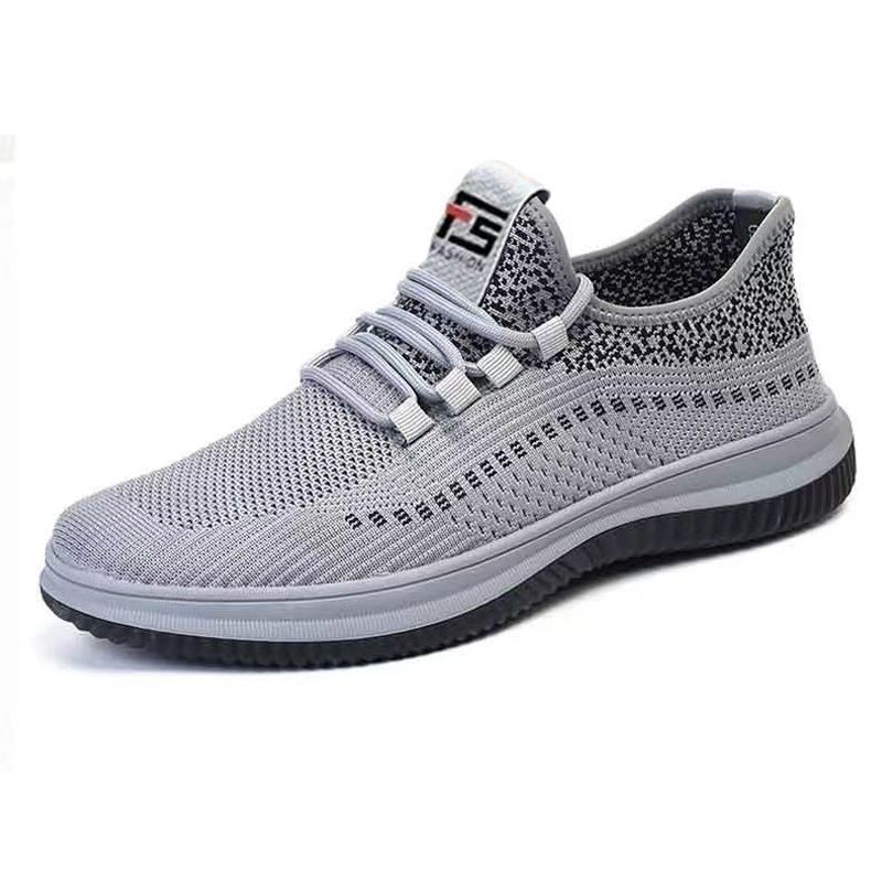 Men's fly weaving shoes Boys sports breathable comfortable sneakers Students casual men's shoes running shoe athletic driving shoes