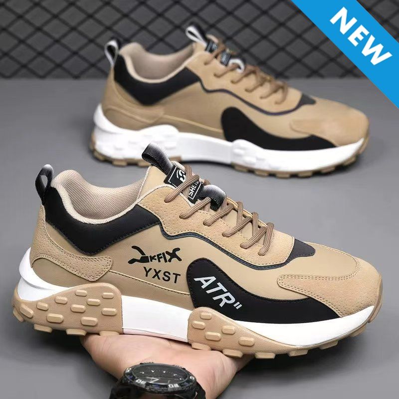 Thor Men's thick soles shoes sports shoes Boys Athletic running shoes students fashion sneakers wear-resistant heightening shoes walking shoes