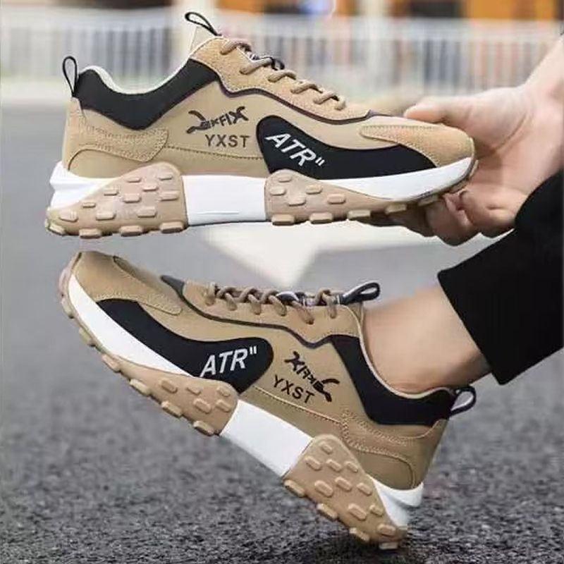 Thor Men's thick soles shoes sports shoes Boys Athletic running shoes students fashion sneakers wear-resistant heightening shoes walking shoes