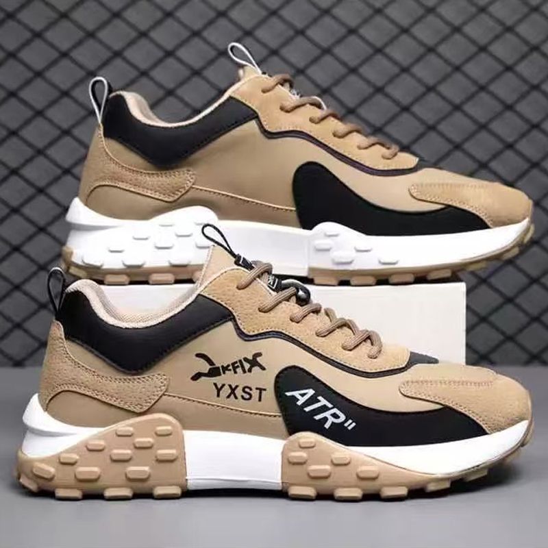Thor Men's thick soles shoes sports shoes Boys Athletic running shoes students fashion sneakers wear-resistant heightening shoes walking shoes