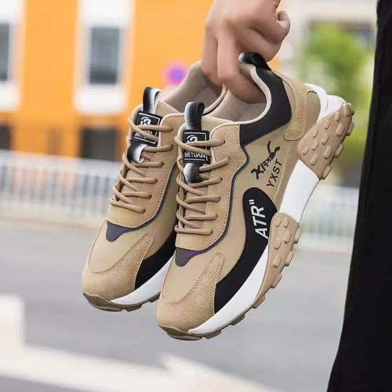 Thor Men's thick soles shoes sports shoes Boys Athletic running shoes students fashion sneakers wear-resistant heightening shoes walking shoes