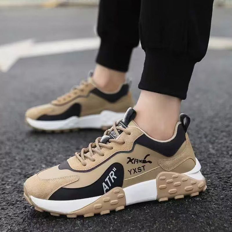 Thor Men's thick soles shoes sports shoes Boys Athletic running shoes students fashion sneakers wear-resistant heightening shoes walking shoes