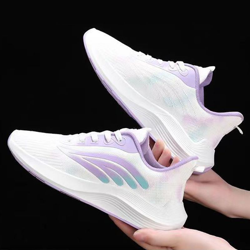 Thor size 37-40 women's lace-up sports sneakers students soft soled shoes ladies athletic casual running shoes girls flats sports white shoes