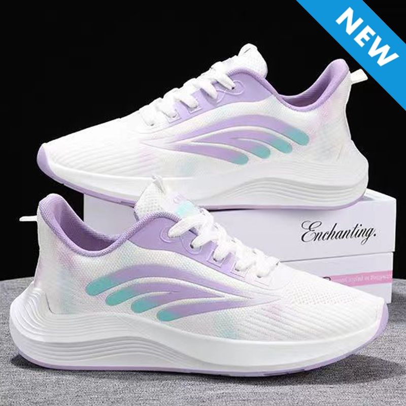 Thor size 37-40 women's lace-up sports sneakers students soft soled shoes ladies athletic casual running shoes girls flats sports white shoes