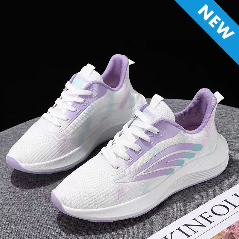 Thor size 37-40 women's lace-up sports sneakers students soft soled shoes ladies athletic casual running shoes girls flats sports white shoes