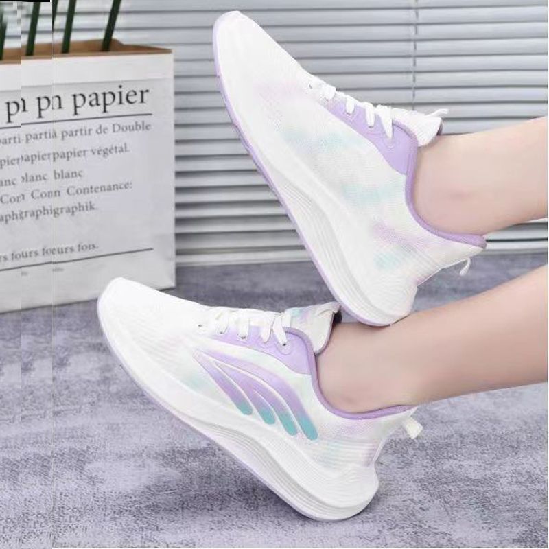Thor size 37-40 women's lace-up sports sneakers students soft soled shoes ladies athletic casual running shoes girls flats sports white shoes