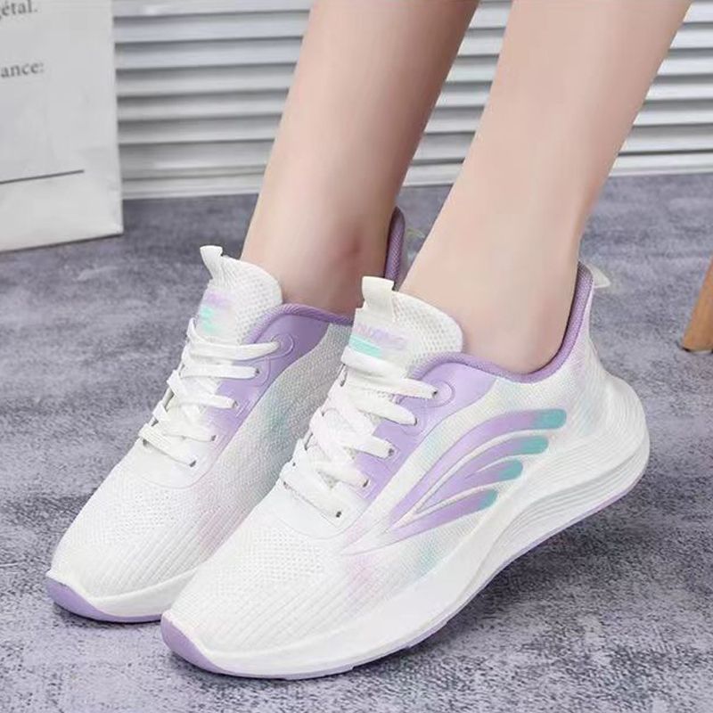 Thor size 37-40 women's lace-up sports sneakers students soft soled shoes ladies athletic casual running shoes girls flats sports white shoes
