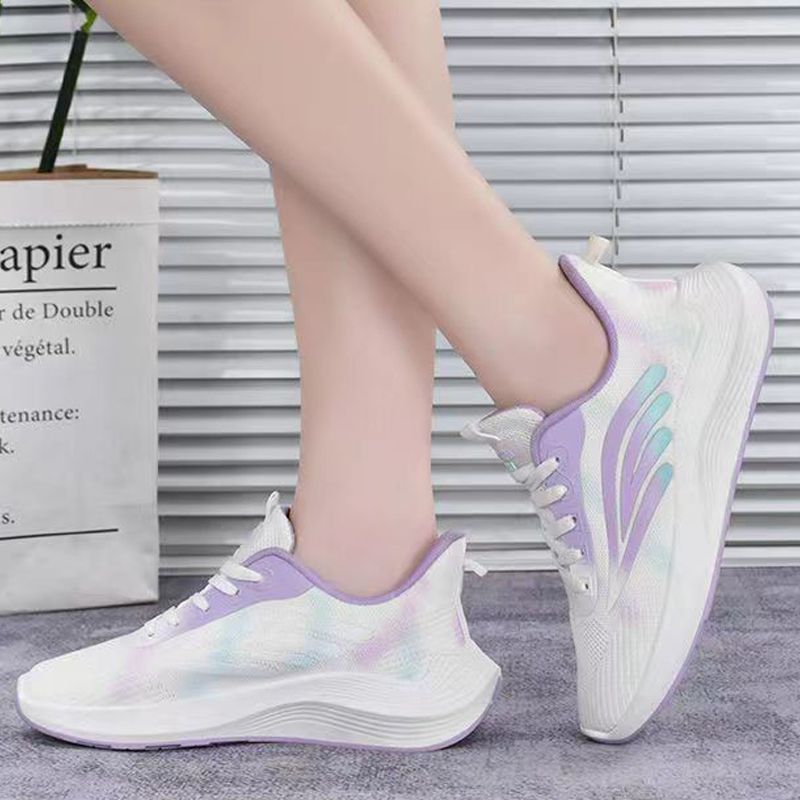 Thor size 37-40 women's lace-up sports sneakers students soft soled shoes ladies athletic casual running shoes girls flats sports white shoes