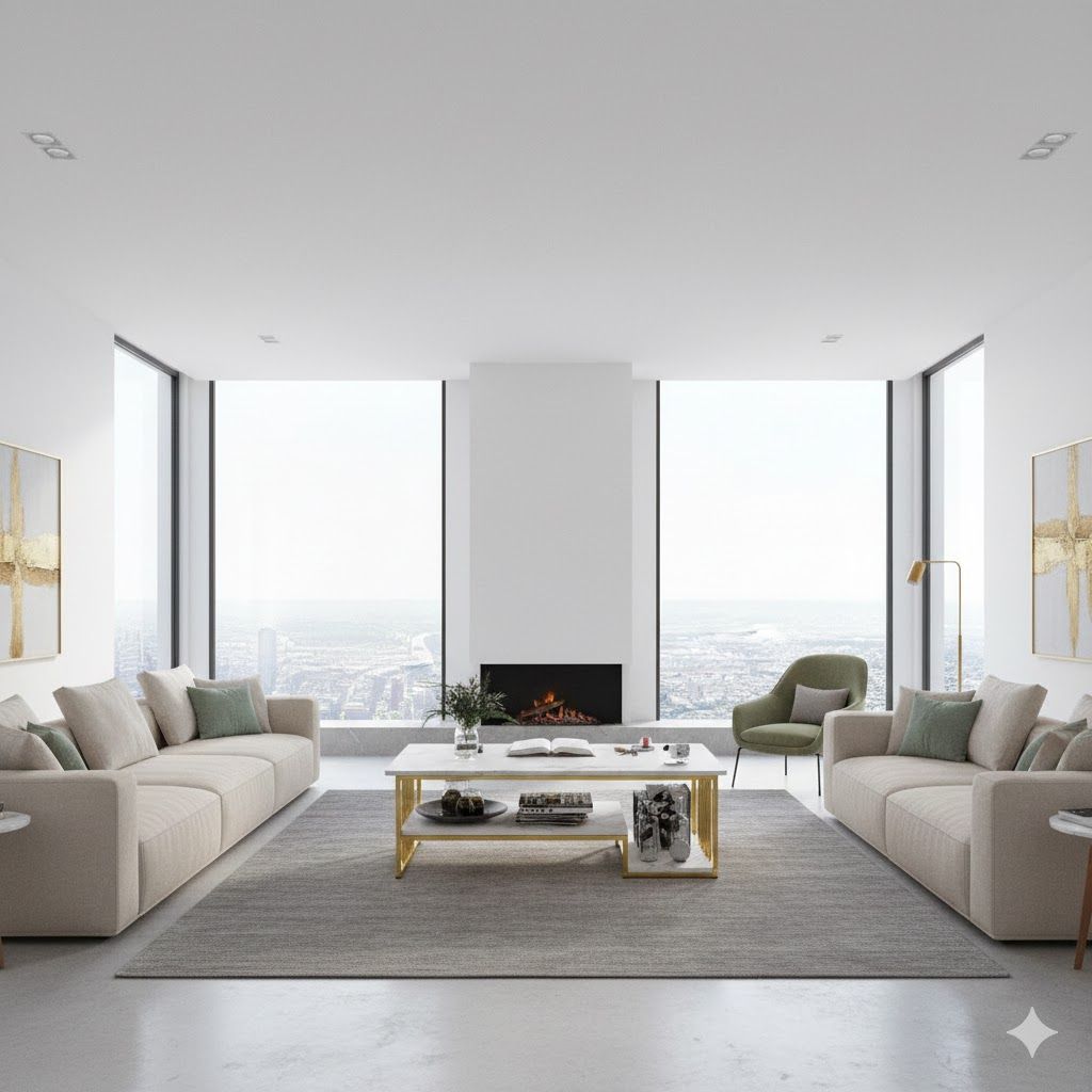 PROMOTION!  Modern 4ft x 2ft  Luxury Nordic Coffee Table Stylish Living Room Center Table with Durable Design & Elegant Finish