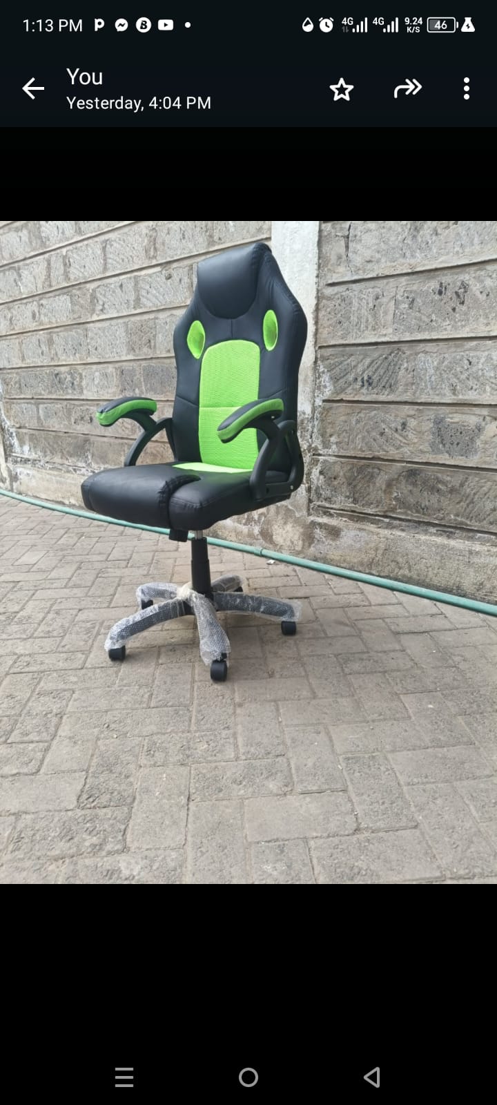 Classy Comfortable Leather Home gaming chair with moveable/rotating wheels