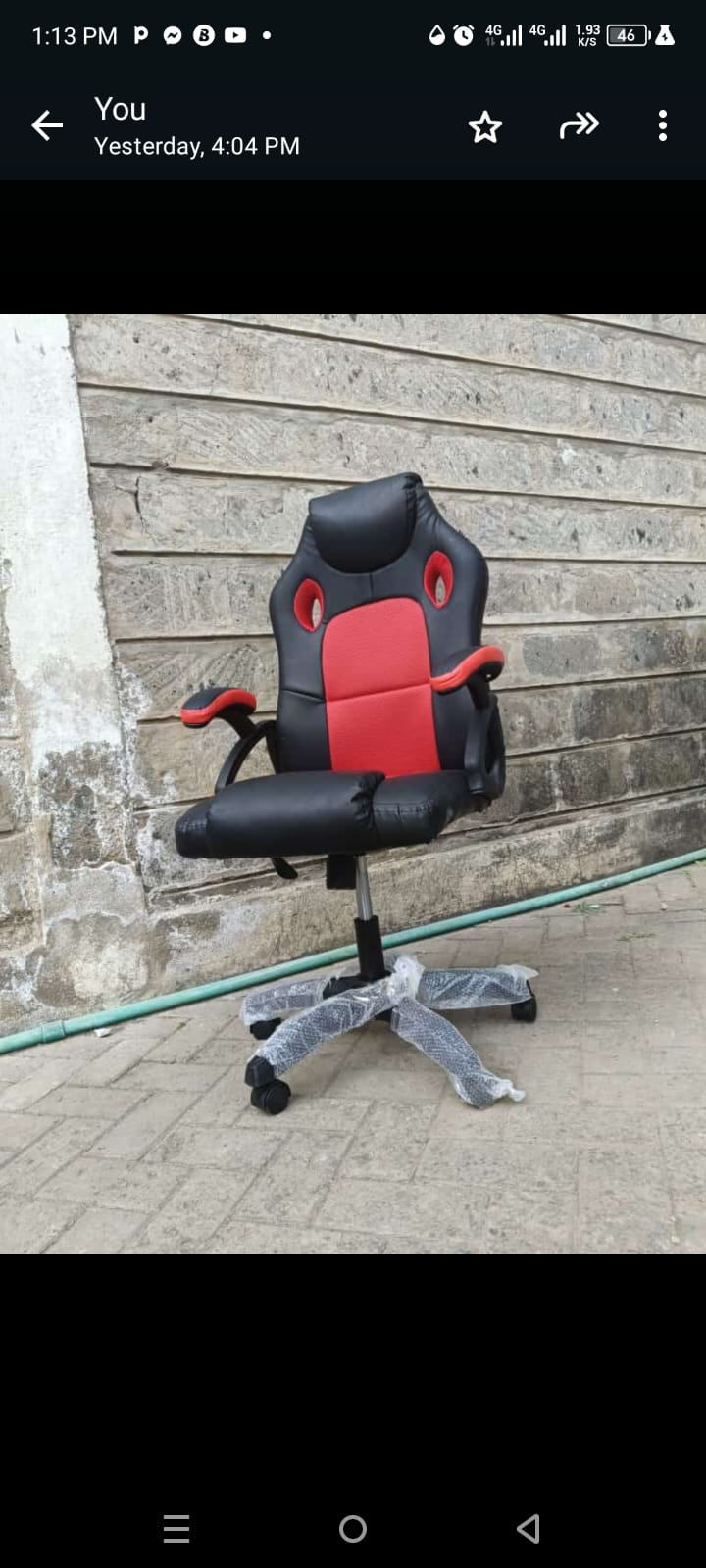 Classy Comfortable Leather Home gaming chair with moveable/rotating wheels
