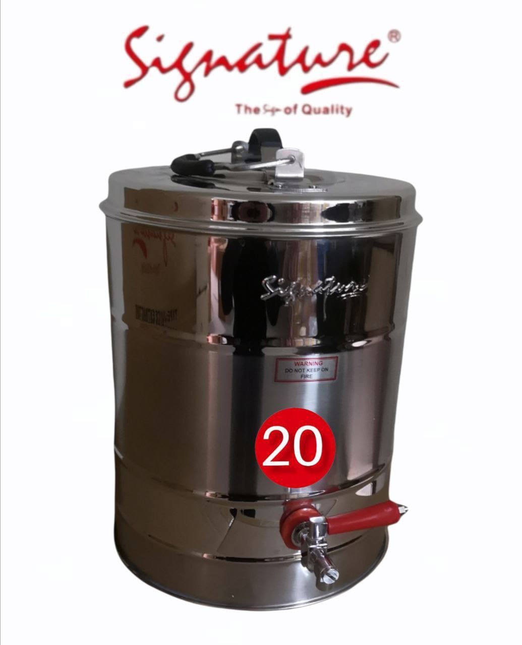 Heavy stainless steel portable insulated kitchen tea URN