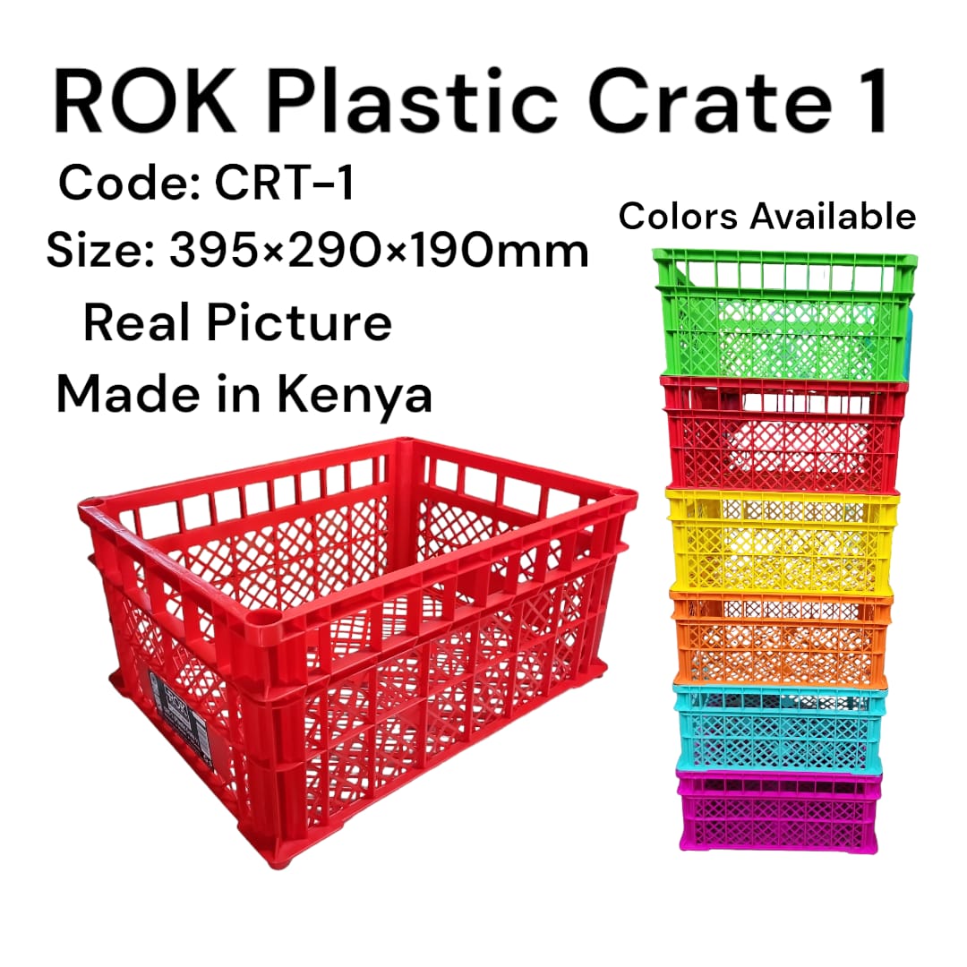 Set of 3pcs ROK HOME PLASTIC CRATE...Ideal for Carrying Fruits and Vegetables and other items.