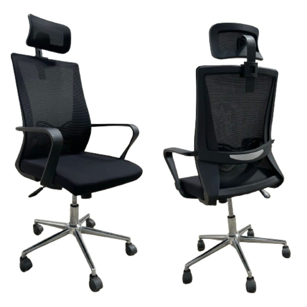 Ergonomic Office Mesh Chair with Adjustable Height ,Wheels and Headrest