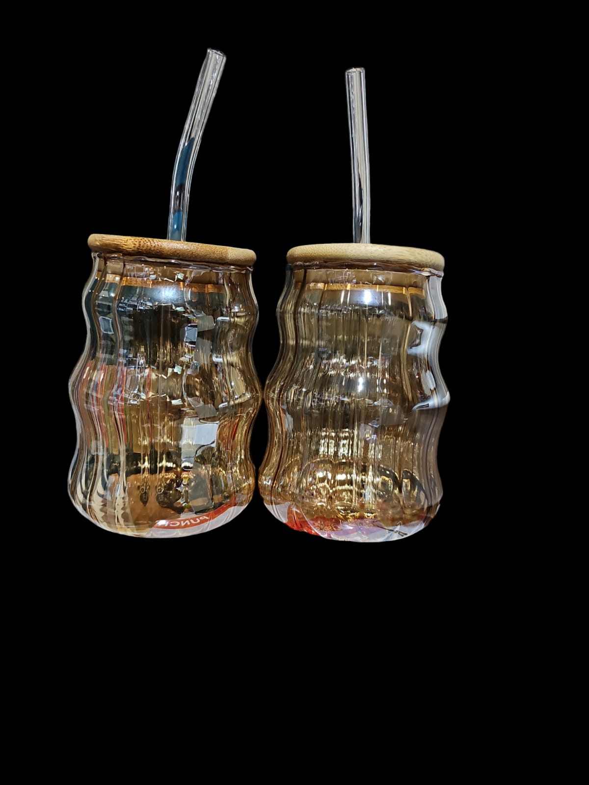 Universal Transparent Portable Durable Drinkware Kitchen Glass Jar with Straw....best for Coffee and Smoothies