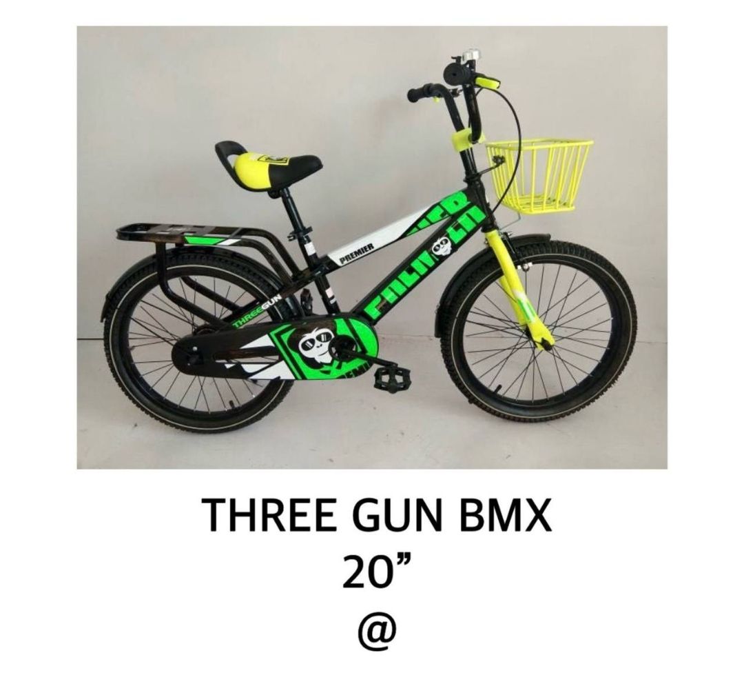 8-11 yearsThree Gun Kids BMX size 20 '' riding bicycle with strong brakes
