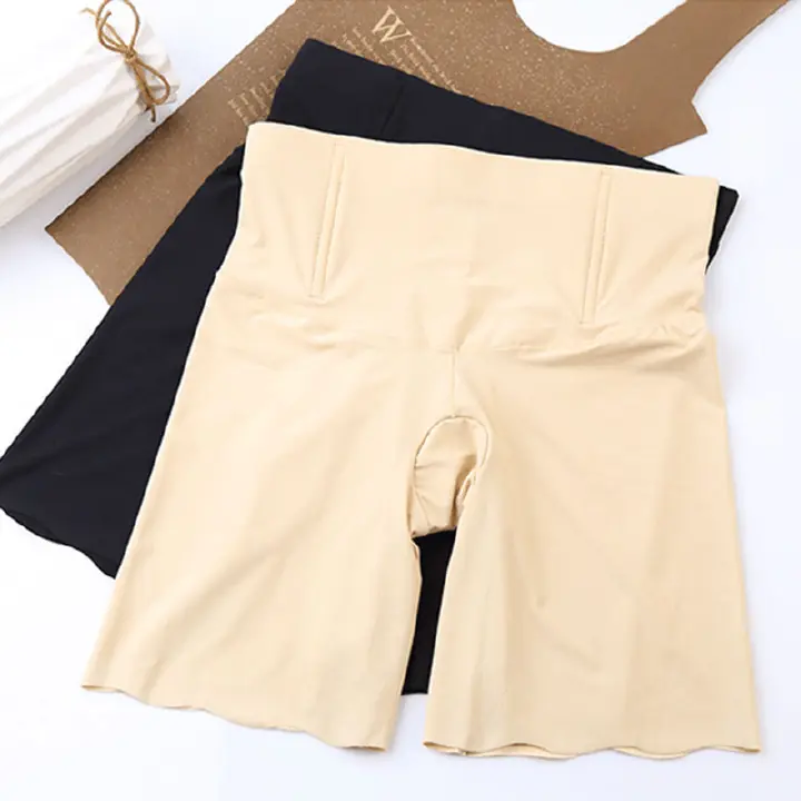 New Arrival Women's Abdominal Tights Ice Silk Fabric With Fish Bones Without Curling Edges Shaper Pants Big Size Women's Abdominal Tights And Hip Lifting for Slim Tights Bottom Shorts